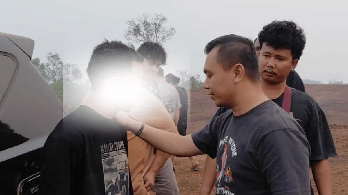 Pelaku pembakar lahan.(Humas)