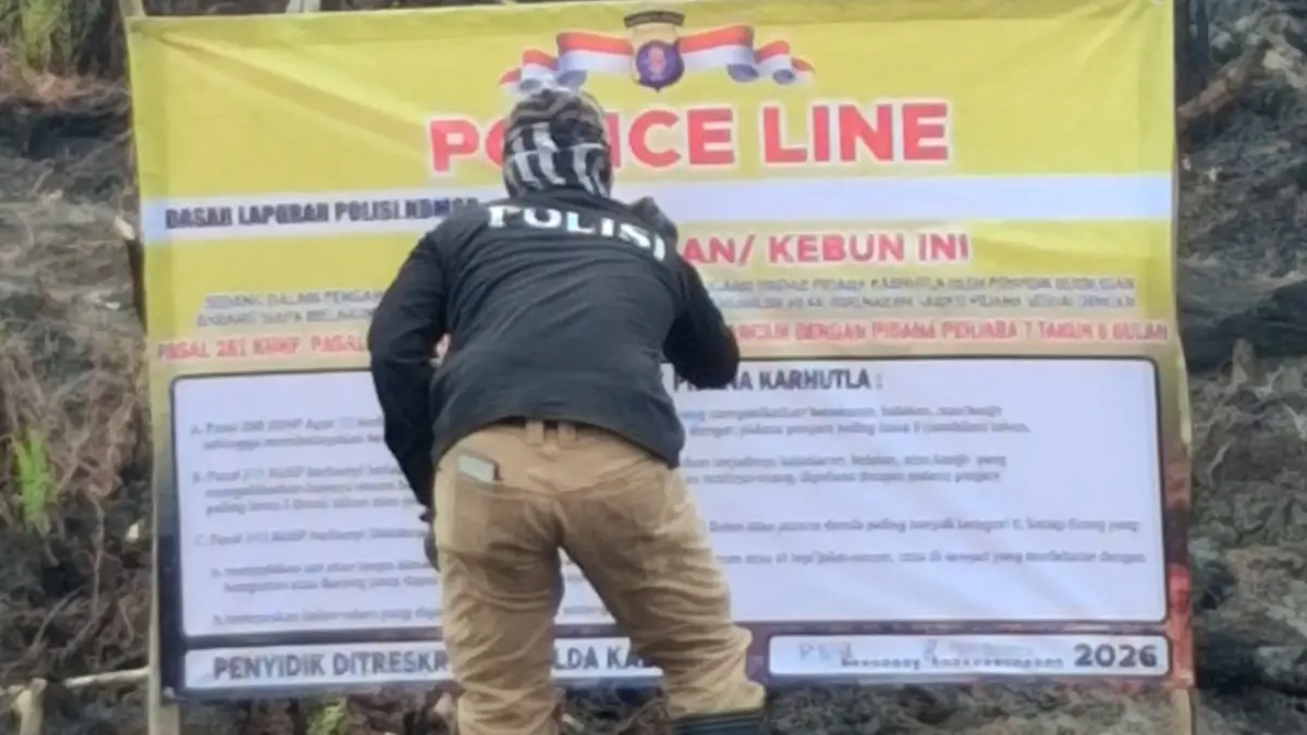 Ada 1 korporasi naik penyidikan kasus karhutla.(Agus Pramono/kaltengpos.jawapos.com)