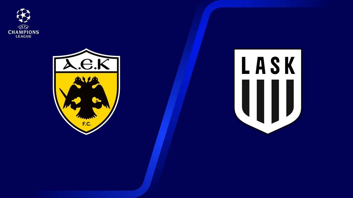 AEK Athens dijadwalkan menjamu LASK Linz di Stadion ALLWYN Arena pada matchday perdana fase liga UCL 2026/2027, Selasa (8/9/2026) malam WIB. (Sumber: primevideo.com)