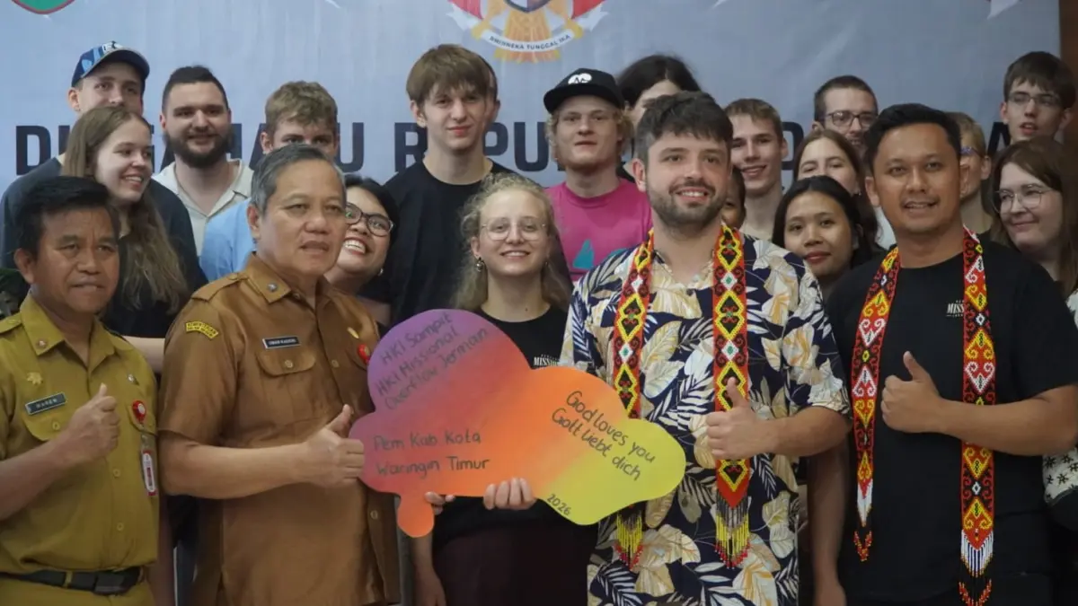 Rombongan HKI dari Jerman berkunjung ke Sampit.(Miftahul Ilma/kaltengpos.jawapos.com)