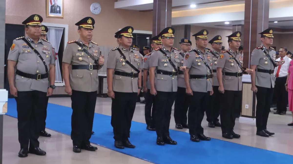 Sertijab Kapolresta Palangka Raya dan 6 kapolres.(Humas)