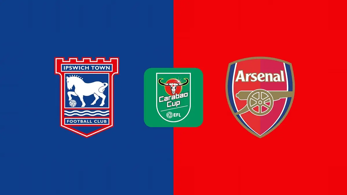 Ipswich Town bersiap menjamu Arsenal di Stadion Portman Road pada putaran ketiga Carabao Cup 2026/2027, Rabu (16/9/2026) dini hari WIB. (Sumber: dazn.com)