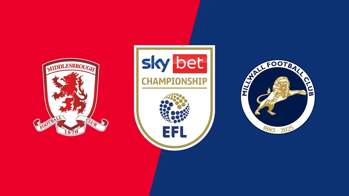 Middlesbrough bersiap menjamu Millwall di Stadion Riverside pada laga tunda pekan ke-6 EFL Championship 2026/27, Rabu (16/9/2026) dini hari WIB. (Sumber: paramountplus.com)