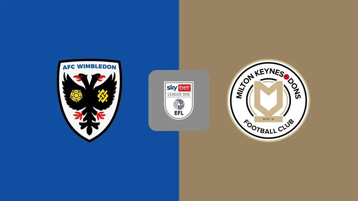 AFC Wimbledon dijadwalkan menghadapi Milton Keynes Dons di The Cherry Red Records Stadium pada pekan ke-7 EFL League One 2026/27, Jumat (18/9/2026) dini hari WIB. (Sumber: dazn.com)