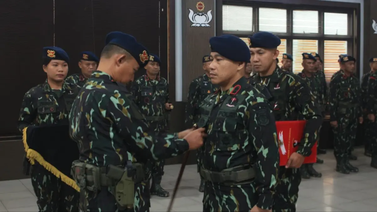 AKBP Abdian Berkat Ndraha resmi mengemban amanah sebagai Wadansatbrimob Polda Kalteng. (Humas)