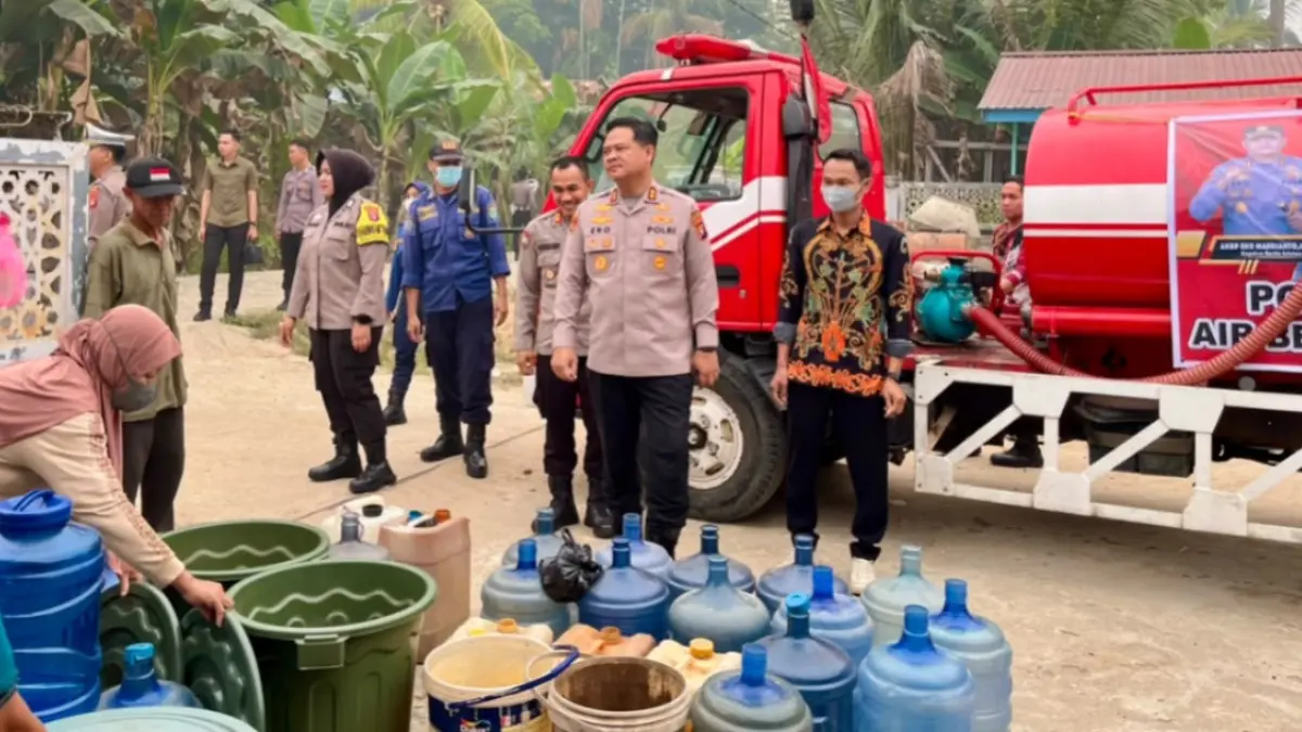 Penyaluran air bersih di Barito Selatan.(Humas)
