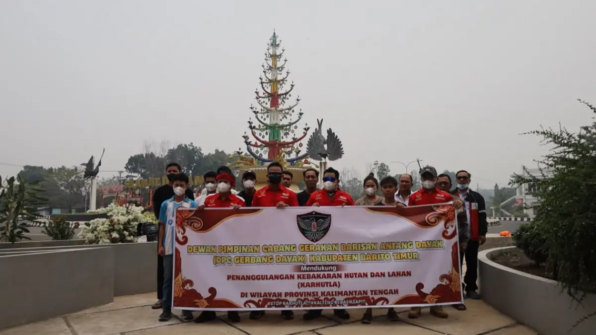 Gerbang Dayak menyatakan sikap soal penanggulangan karhutla.(Dok pribadi)