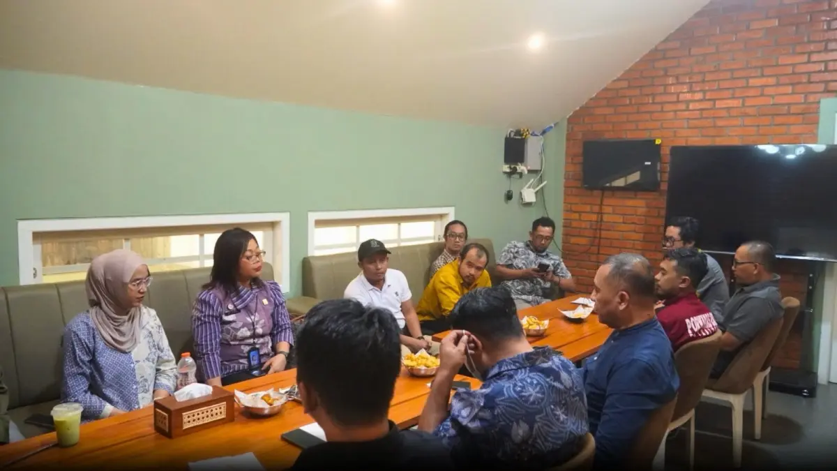 Kebersamaan Kemenkum Kalteng dengan insan pers.(Humas)