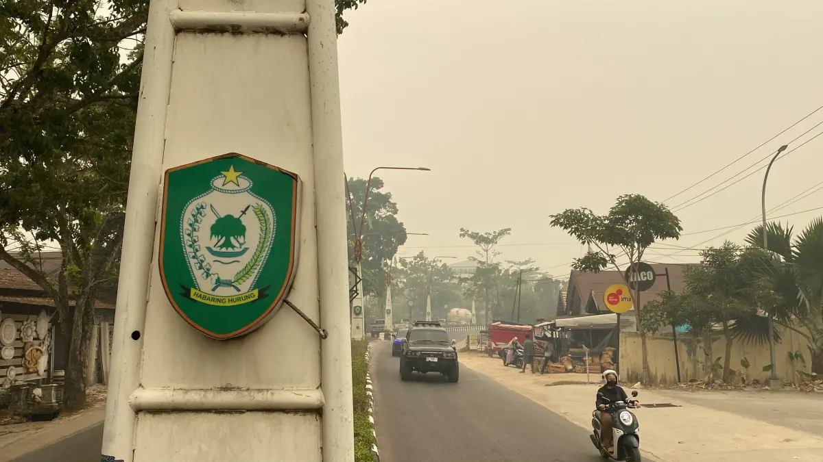 Kondisi kabut asap di Kotim.(Miftahul Ilma/kaltengpos.jawapos.com)