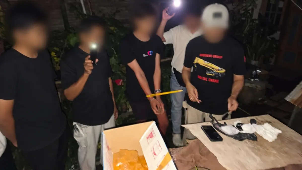Penangkapan pengedar narkoba di Kotim.(Humas)