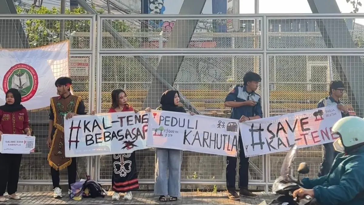 Aksi solidaritas mahasiswa asal Kalteng di Malang.(Dok pribadi)