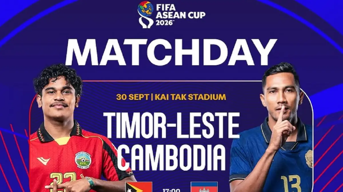 Timnas Timor Leste dijadwalkan menghadapi Kamboja di Kai Tak Stadium, Hong Kong pada matchday terakhir Grup B Divisi 2 FIFA ASEAN Cup 2026, Rabu (30/9/2026) sore WIB. (Sumber: Instagram @hkfa_official)