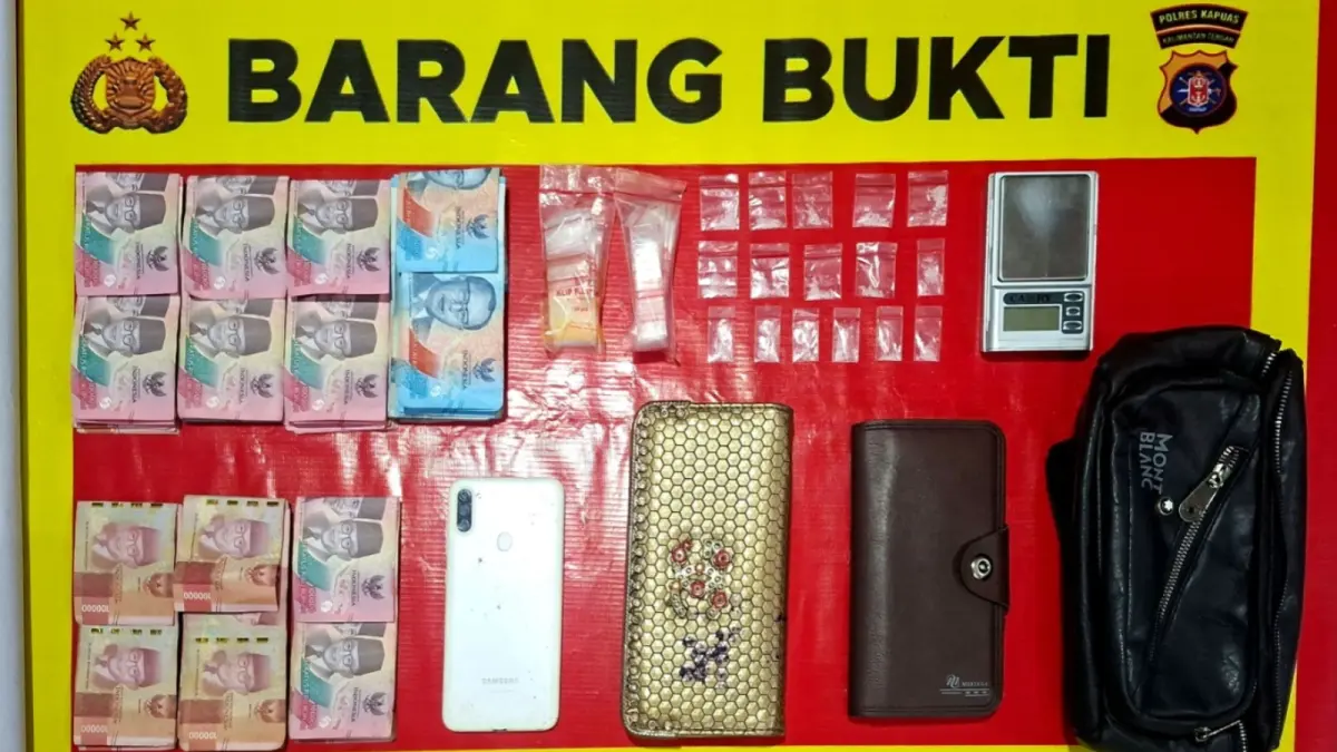 Barang bukti barang haram(Humas)