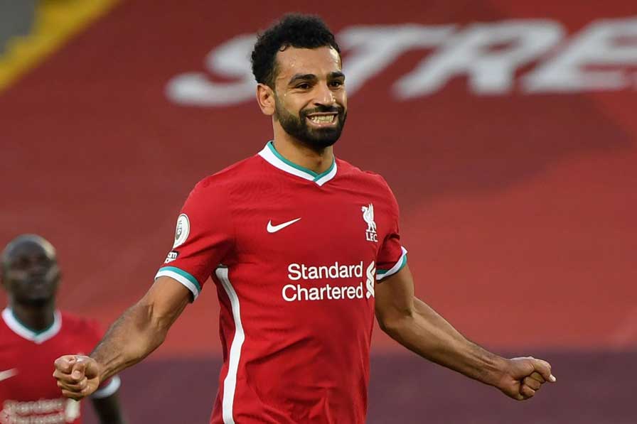 Pemain Liverpool Mohamed Salah.