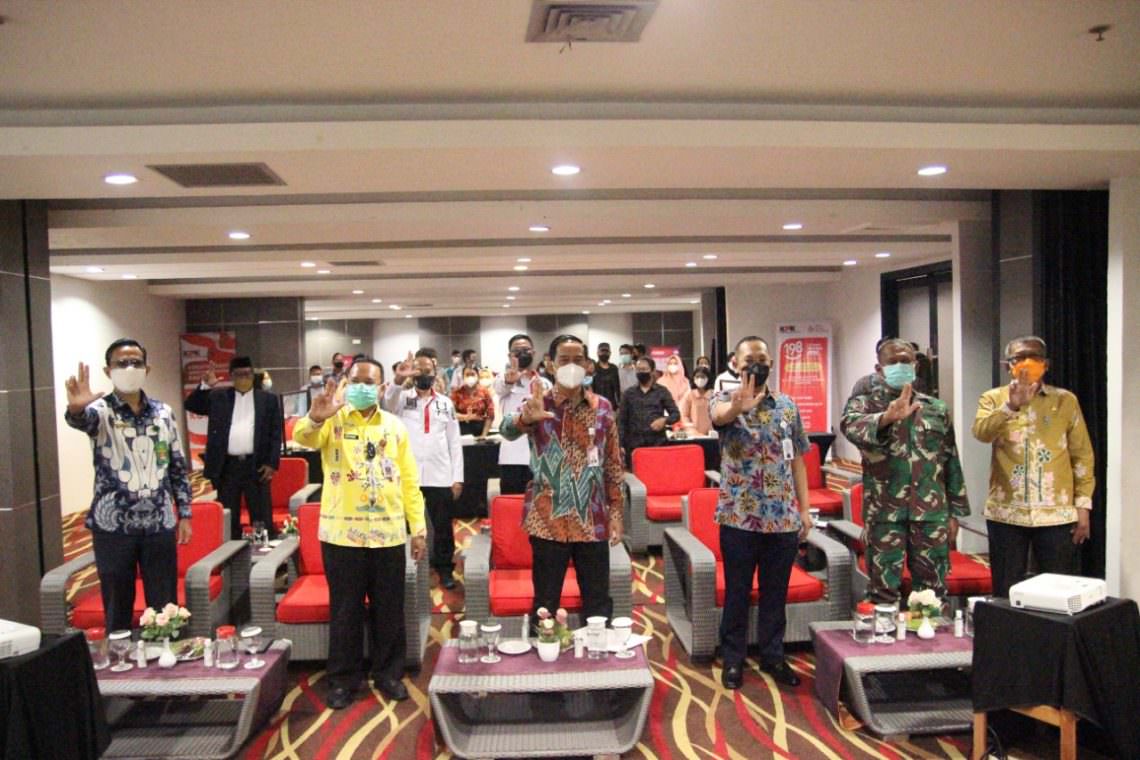 ANTI KORUPSI : Pemuda dan LSM di Kalteng mengikuti Pendidikan Intensif Pemuda dan LSM Anti Korupsi 2021 yang diselenggarakan KPK