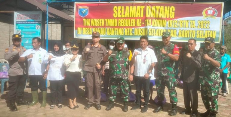 TMMD : Program TMMD ke-114 Kodim 1012 Buntok telah membuka keterisolasian Desa Danau Ganting di Kecamatan Dusun Selatan, Kabupaten Barito Selatan, menjadi terbuka. Karena sudah ada akses jalan serta pembangunan fisik  dan non fisik lainnya.