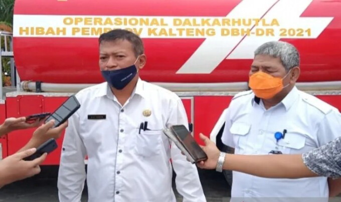 Alip Suraya saat memberikan keterangan pers kepada wartawan. (HUMAS)