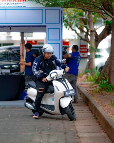 TEST RIDE: Pecinta motor Yamaha merasakan sensasi test ride Classy Yamaha.