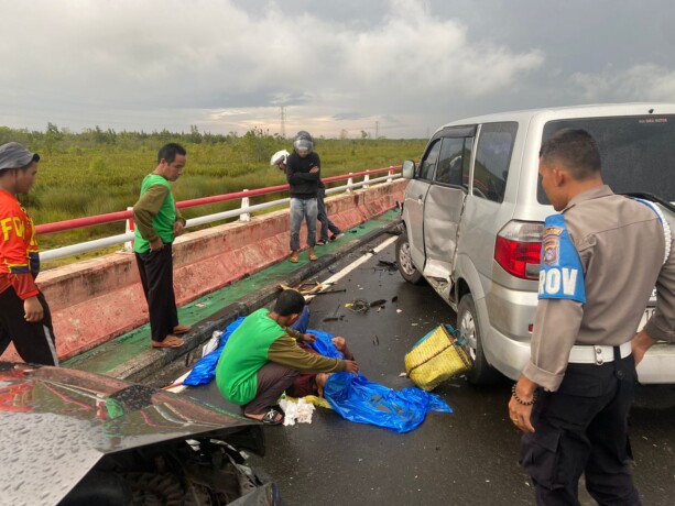 Lokasi kecelakaan maut Jembatan Tumbang Nusa, Rabu (14/6/2023) malam. HUMAS