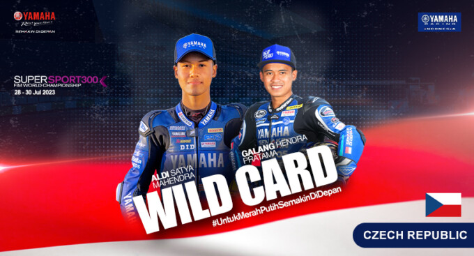 KEBANGGAAN: Dua pembalap binaan Yamaha Racing Indonesia, Galang Hendra Pratama dan Aldi Satya Mahendra akan mengikuti kompetisi balap dunia WorldSSP300 di sirkuit Most Autodrom Ceko 28-30 Juli 2023.