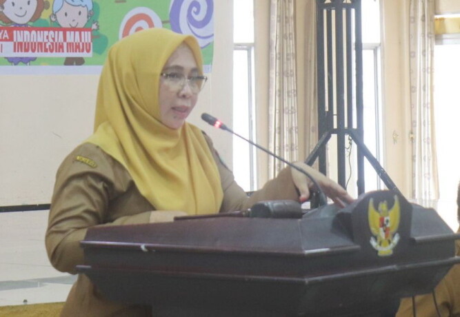Pj Bupati Pulang Pisau Hj Nunu Andriani. //Foto Diskominfostandi