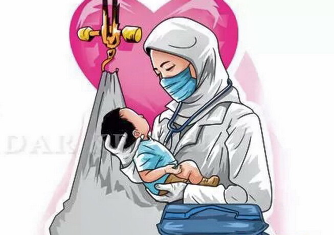 ilustrasi bidan