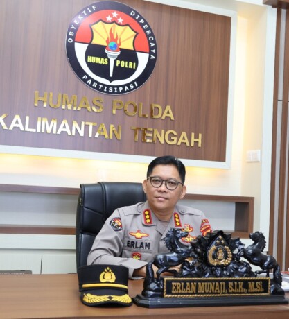 Kabidhumas Polda Kalteng Kombes Pol Erlan Munaji.