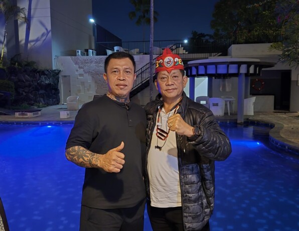 AKRAB : Willy Midel Yoseph (WMY) saat bersama Panglima Jilah, pemimpin besar Ormas TBBR di Palangka Raya, Rabu (18/09/2024) malam.
