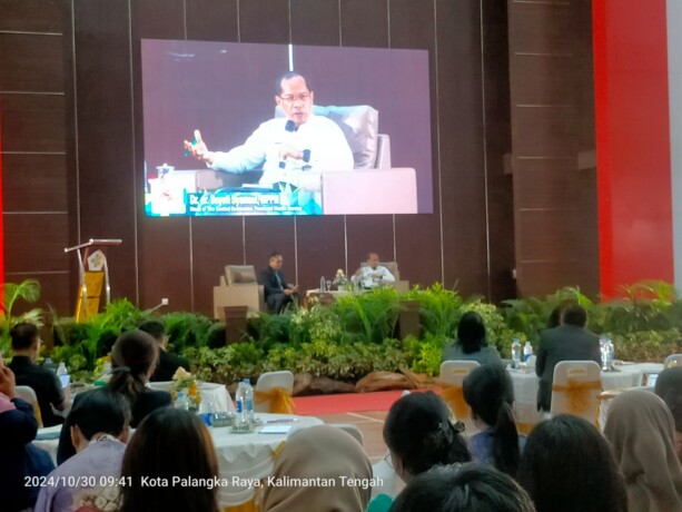 SEMINAR INTERNASIONAL: Sekitar 1.000 peserta hadir secara offline maupun online untuk mengikuti seminar internasional yang diselenggarakan Polkesraya, Rabu (30/10/2024).