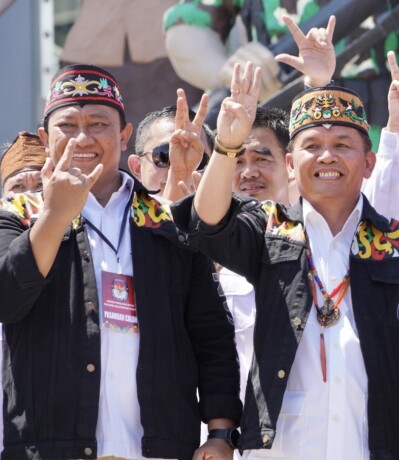 BANYAK DUKUNGAN: Agustiar Sabran-Edy Pratowo banyak mendapat dukungan dari kalangan masyarakat.