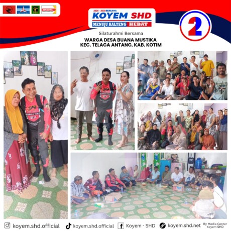 SERAP ASPIRASI: H. Supian Hadi, menghadiri acara silaturahmi bersama warga Desa Buana Mustika, Kecamatan Telaga Antang, Kabupaten Kotawaringin Timur.