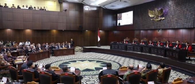 Ilustrasi sidang MK.