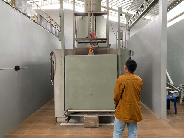 Tampak bagian dalam krematorium pertama di Jalan Jenderal Sudirman, Kilometer 6,5 Sampit. MIFTAH/KALTENG POS