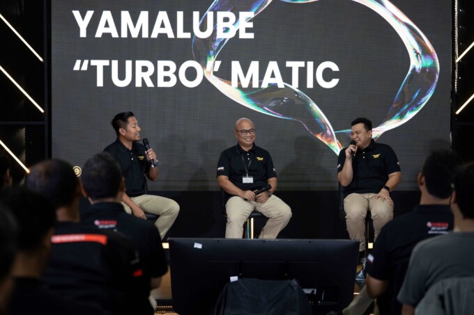BARU: PT Yamaha Indonesia Motor Mfg menghadirkan kejutan bagi para pecinta skutik premium di tanah air dengan meluncurkan produk oli Yamalube “TURBO”.