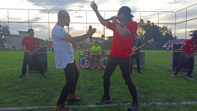 Proses pembuatan video klip. AGUS PECE/KALTENG POS