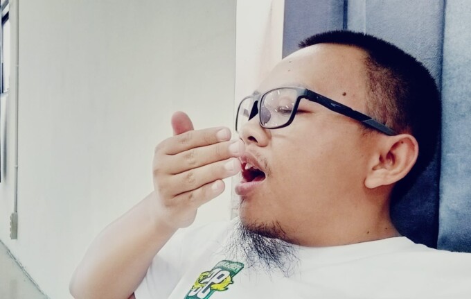 Ilustrasi mulut bau