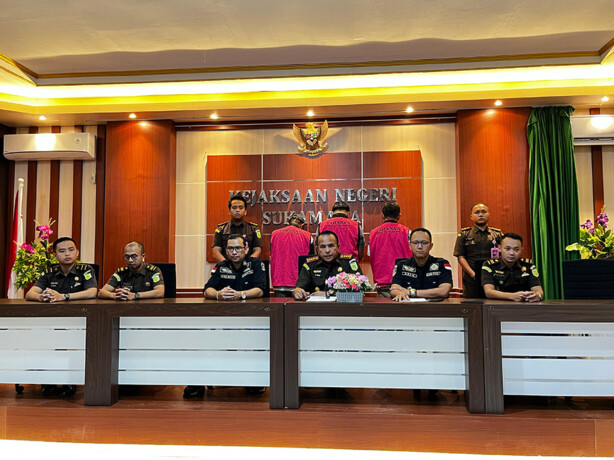 Kejaksaan Negeri Sukamara, saat menggelar press release, di Aula Kantor Kejaksaan Negeri Sukamara, Selasa (11/3/2025) sore.NURHALIZA/KALTENG POS