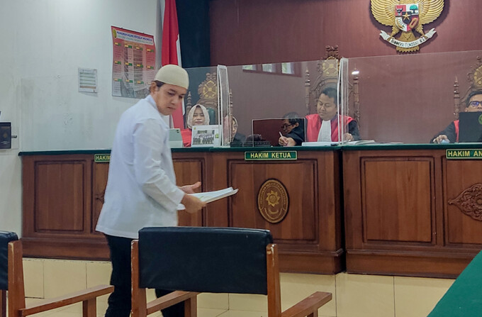 Terdakwa Arick Pramana. ARIEF PRATHAMA/KALTENG POS