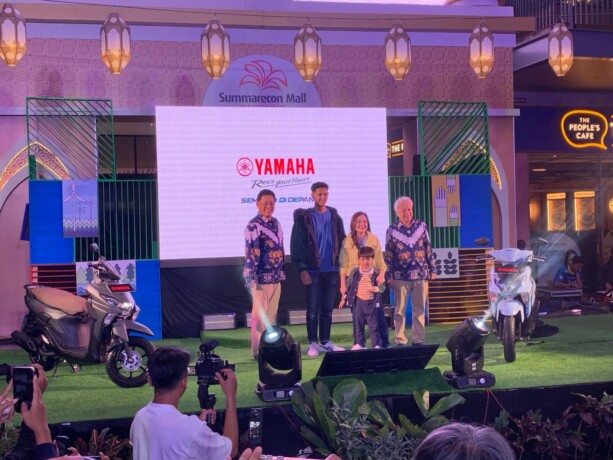 PELUNCURAN: PT Yamaha Indonesia Motor Manufacturing (YIMM) resmi meluncurkan skutik terbarunya, Yamaha GEAR ULTIMA, di Summarecon Mall Bandung, Provinsi Jawa Barat (Jabar), Jumat (7/3/2025).