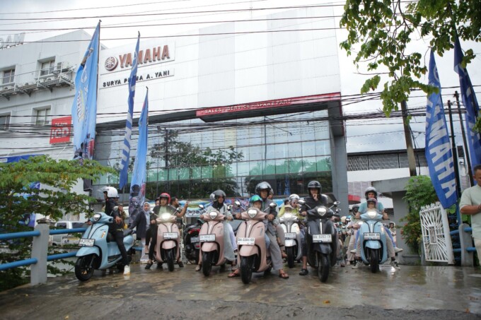 SERU: PT Surya Timur Sakti Jatim (Yamaha STSJ) area Banjarmasin kembali menggelar acara spesial bertajuk Stylish On The Road (SOTR) bersama Yamaha Grand Filano Hybrid-Connected dalam rangka menyambut bulan suci Ramadan. Acara ini dilaksanakan serentak pad