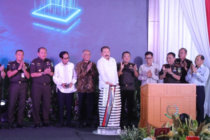 PERESMIAN: Jaksa Agung RI ST Burhanuddin meresmikan gedung baru JAM-Pidsus di Jakarta, Selasa (29/4/2025). KEJAKSAAN