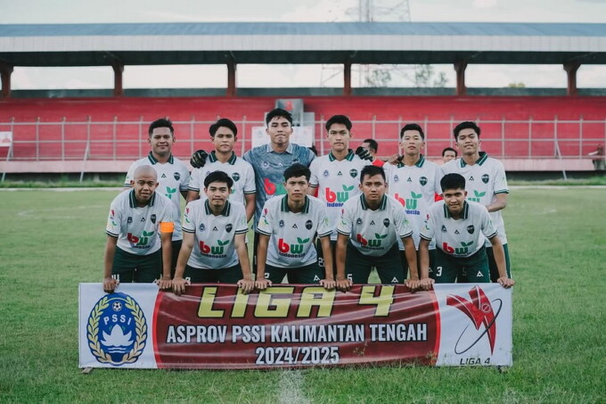 MENUJU LIGA NASIONAL: Para pemain Sylva Kalteng sebelum melakoni pertandingan Liga 4 Zona Kalteng di Stadion Tuah Pahoe.  FOTO: INSTAGRAM SYLVA KALTENG