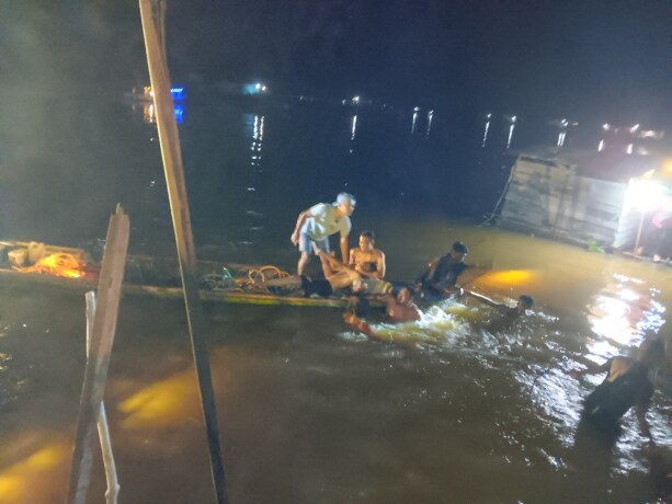 DITEMUKAN: Tubuh Tidho ditemukan dalam kondisi sudah tak bernyawa usai tenggelam di sungai Arut. KEPOLISIAN