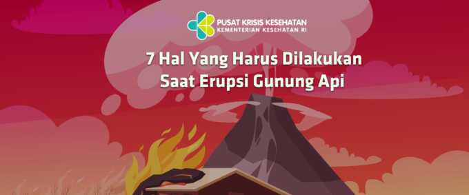 ilustrasi edukasi saat erupsi.