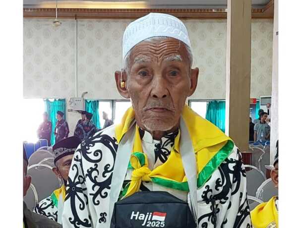 Soleh Imam Tauhid, jemaah haji tertua asal Kabupaten Kotawaringin Timur.
