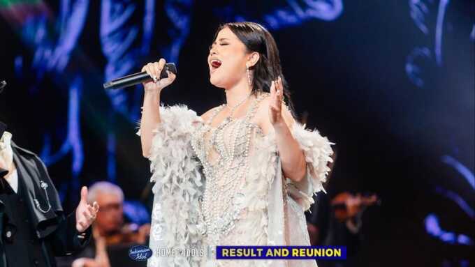 Shabrina Leanor saat tampil di Indonesia Idol.