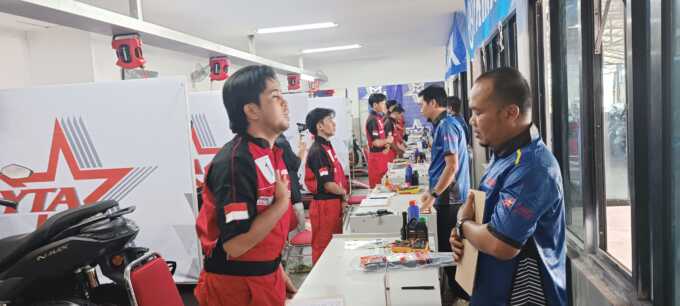 KOMPETISI: PT Surya Timur Sakti Jatim (STSJ) Yamaha mengelar Yamaha Indonesia Technician Grand Prix (ITGP) tahun 2025 yang diikuti puluhan teknisi Yamaha.