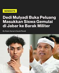 KDM juga akan mengirim pria gemulai ke barak militer.