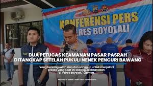 Konferensi Pers Polres Boyolali.