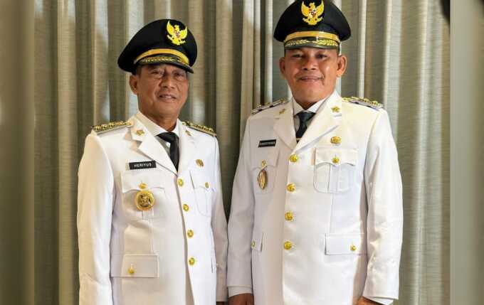 Bupati Murung Raya Heriyus dan Wakil Bupati Rahmanto Muhidin